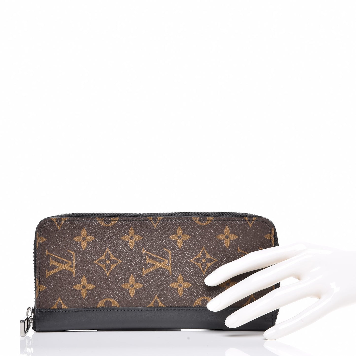 Monogram Macassar Vertical Zippy Wallet
