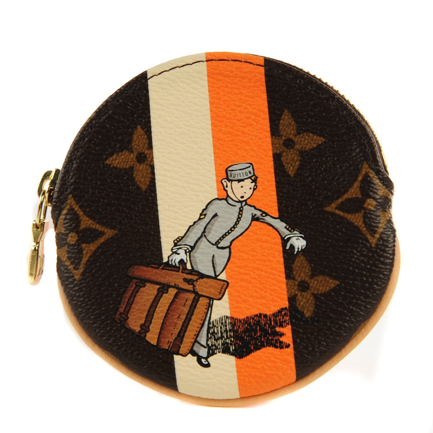 Louis Vuitton Monogram Groom Round Coin Purse 1 of 7