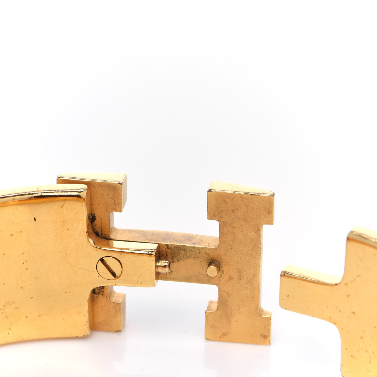 Hermes Enamel Wide Clic Clac H Bracelet PM White 6 of 10