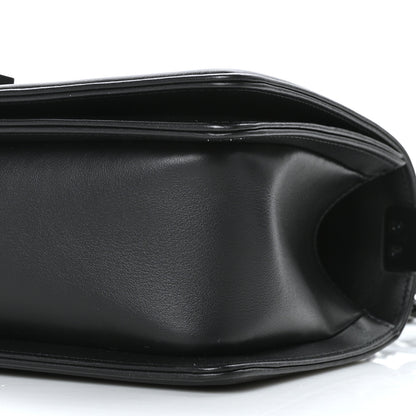 Chanel Calfskin Quilted Medium Boy Flap So Black 10 of 11