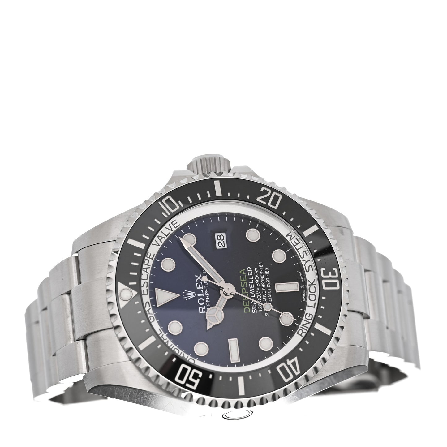 Stainless Steel 44mm Oyster Perpetual Date Sea-Dweller Deepsea James Cameron Watch Blue 126660