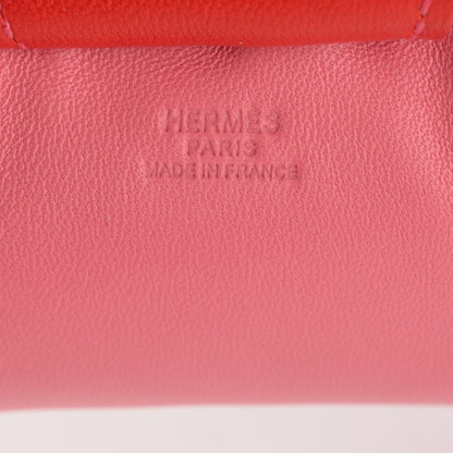 Hermes Milo Lambskin Grigri Rodeo Horse Bag Charm GM Rose Azalee Orange Poppy 3 of 4