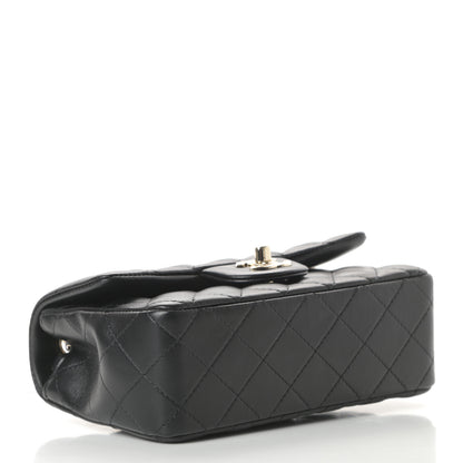 Chanel Lambskin Quilted Mini Rectangular Flap Black 5 of 12