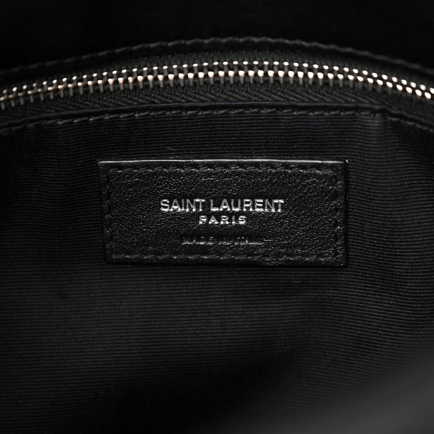 Saint Laurent Lambskin Quilted Small Loulou Puffer Monogram Chain Satchel Black 6 of 11