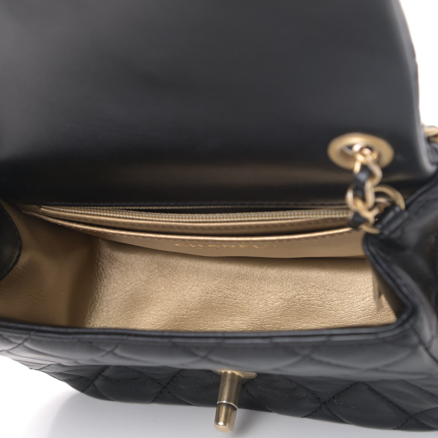 Chanel Lambskin Quilted Mini Pearl Crush Flap Black 4 of 4