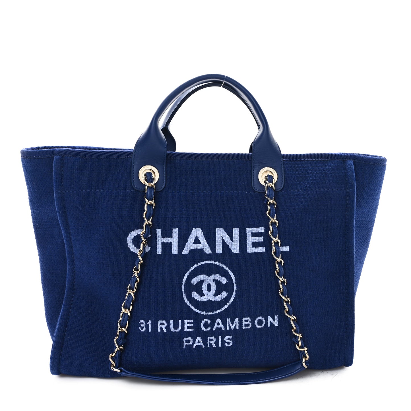Mixed Fibers Medium Deauville Tote Blue