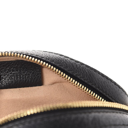 Gucci Grained Calfskin Web Mini Ophidia Round Shoulder Bag Black 9 of 10