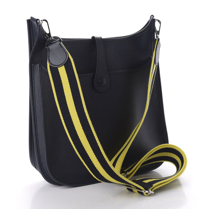 Hermes Epsom Amazone Evelyne III PM Bleu Indigo Lime 3 of 10