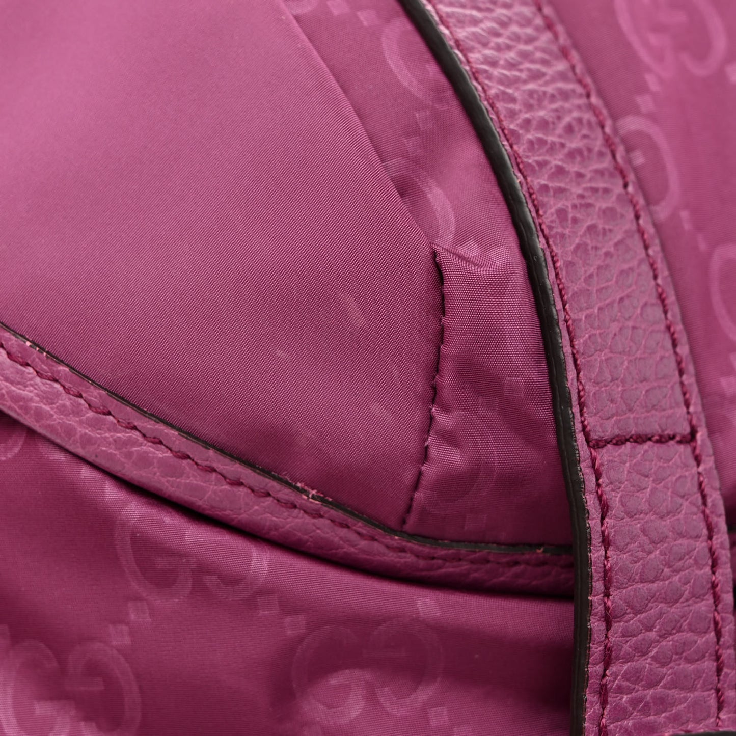 Nylon Monogram Dollar Calfskin Medium Light Double Buckle Backpack Peonia Flower
