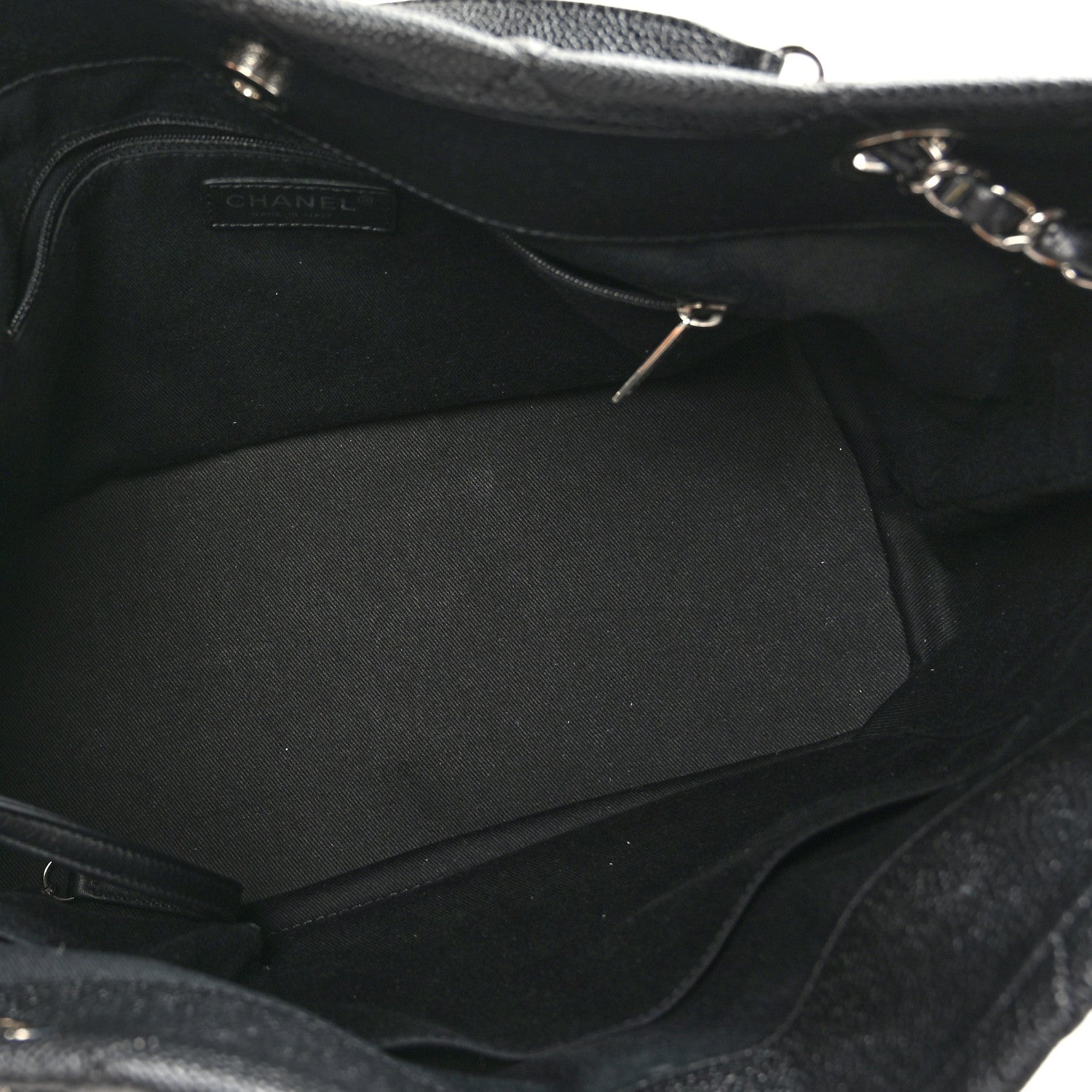 Chanel Caviar Quilted CC Timeless Soft Tote Black 5 of 11