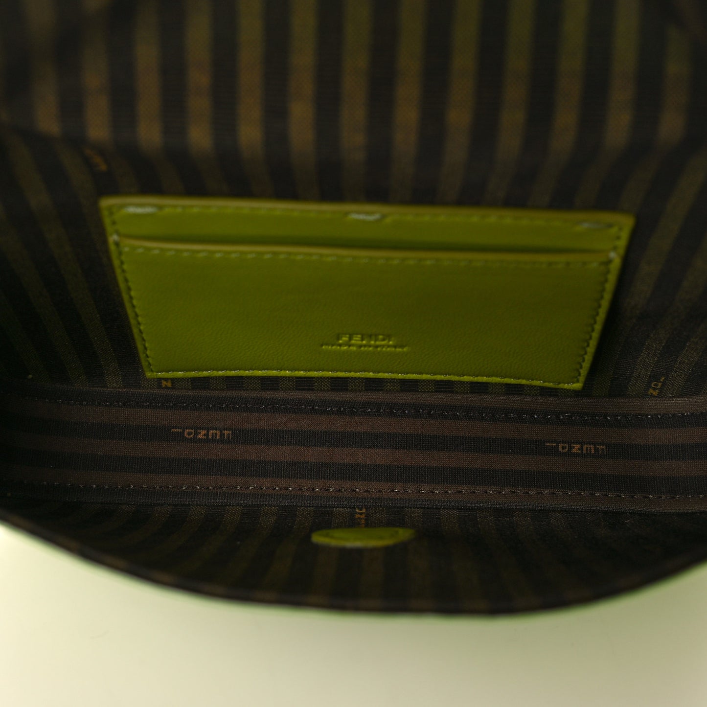 Silk Satin Phone Baguette Wasabi