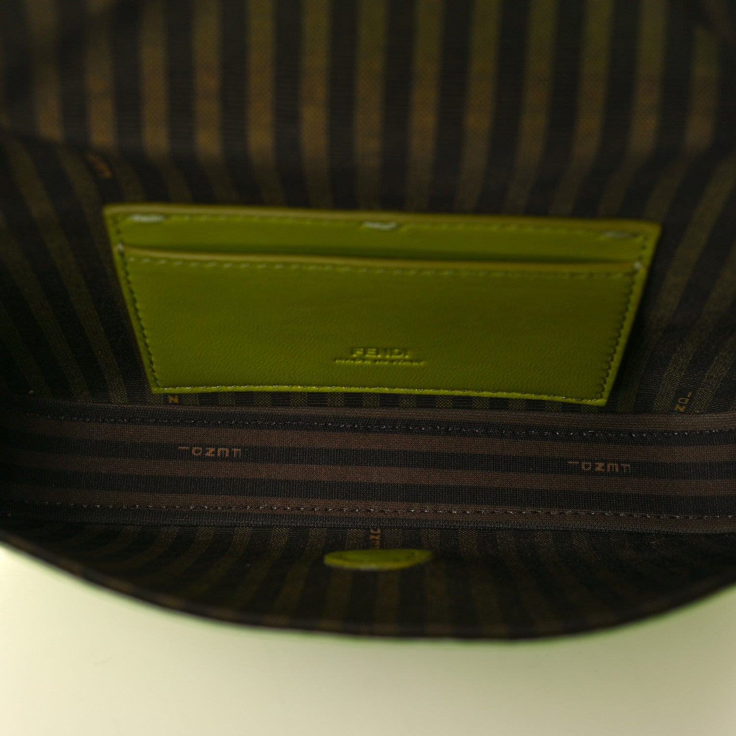 Fendi Silk Satin Phone Baguette Wasabi 5 of 10