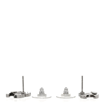 Chanel Crystal CC Earrings Silver 4 of 5