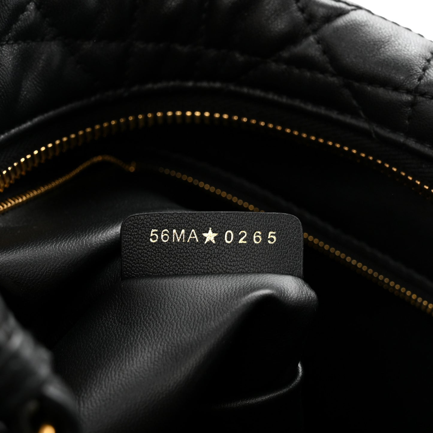 Lambskin Macrocannage Large D-Dream Bag Black