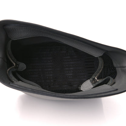 Prada Vitello Phenix Logo Hobo Ardesia 5 of 9