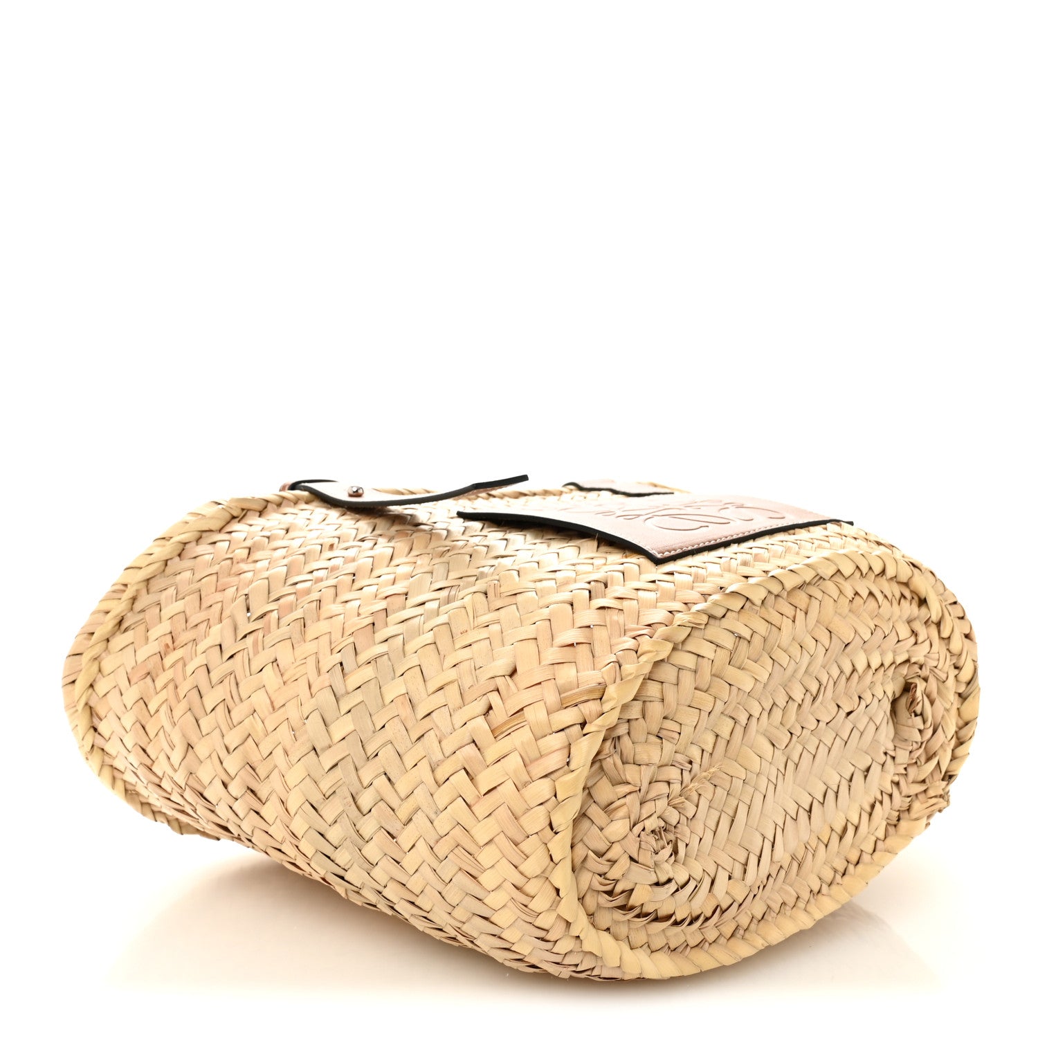 Loewe Raffia Basket Tote Bag Natural Tan 4 of 11