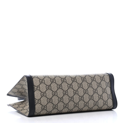 Gucci GG Supreme Monogram Small Padlock Tote Black 3 of 4