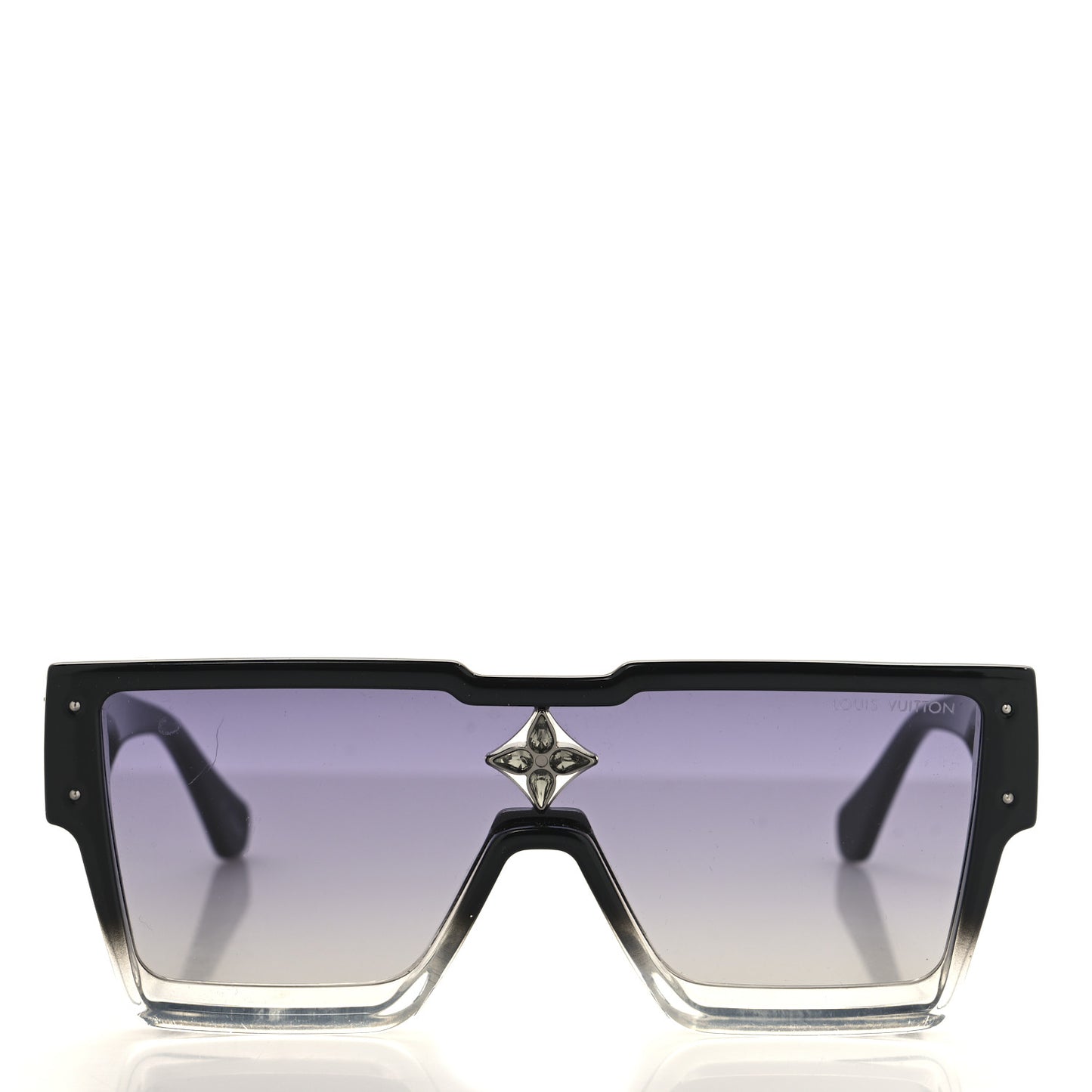 Acetate Swarovski Crystal Cyclone Sunglasses Z1736W Black