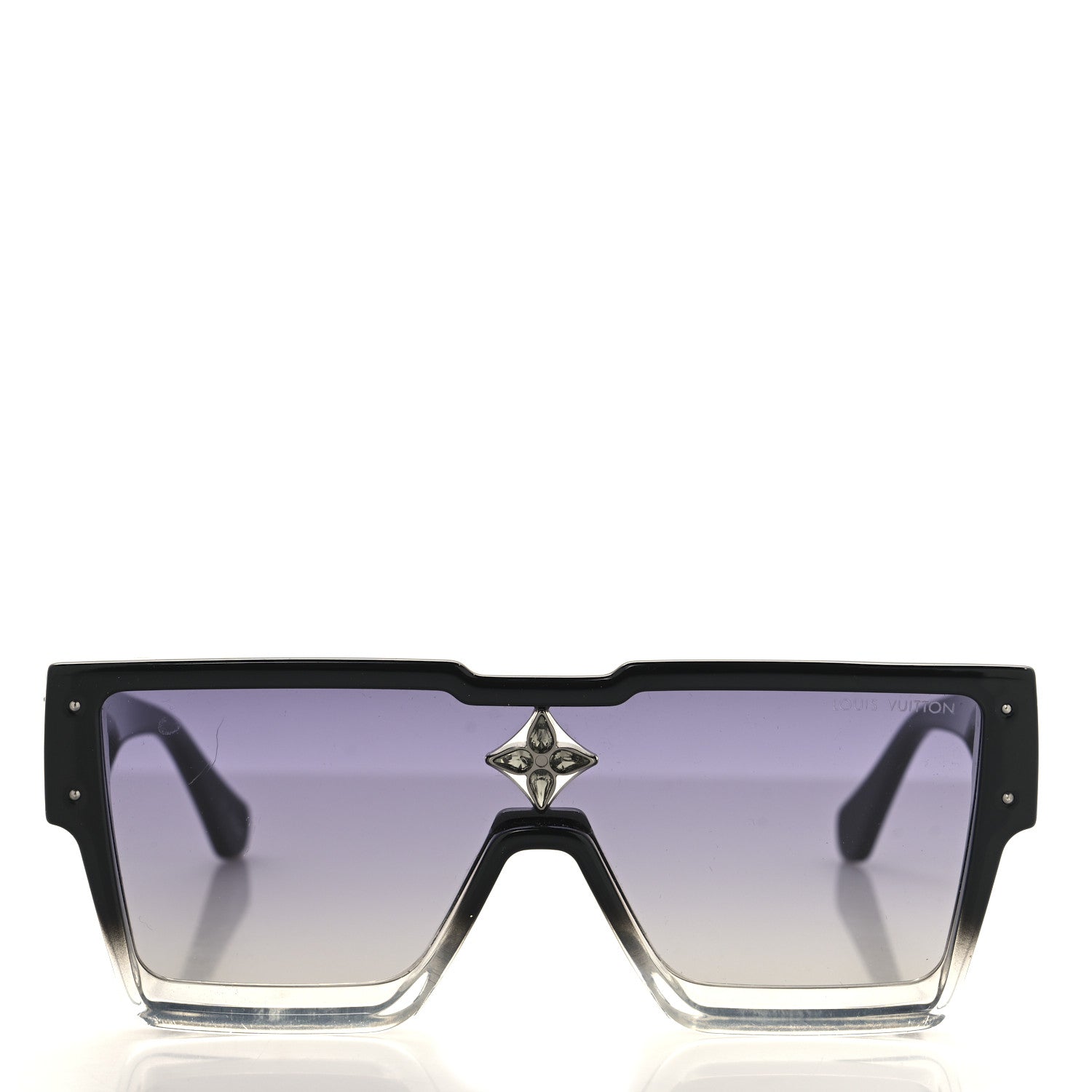 Louis Vuitton Acetate Swarovski Crystal Cyclone Sunglasses Z1736W Black 2 of 8