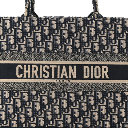 Christian Dior Oblique Medium Book Tote Blue Multicolor 8 of 10