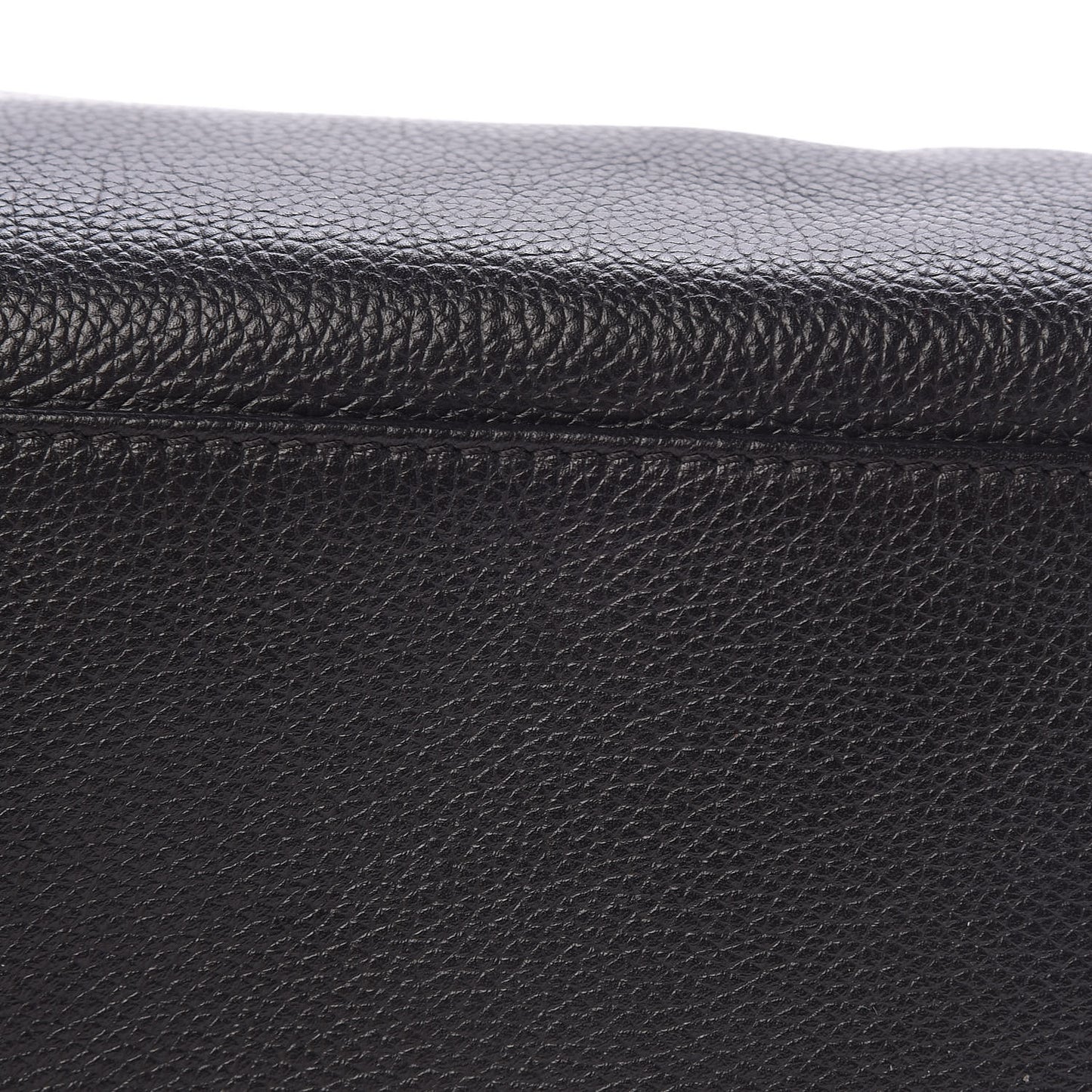 Calfskin Cerf Executive Shopper Tote Black