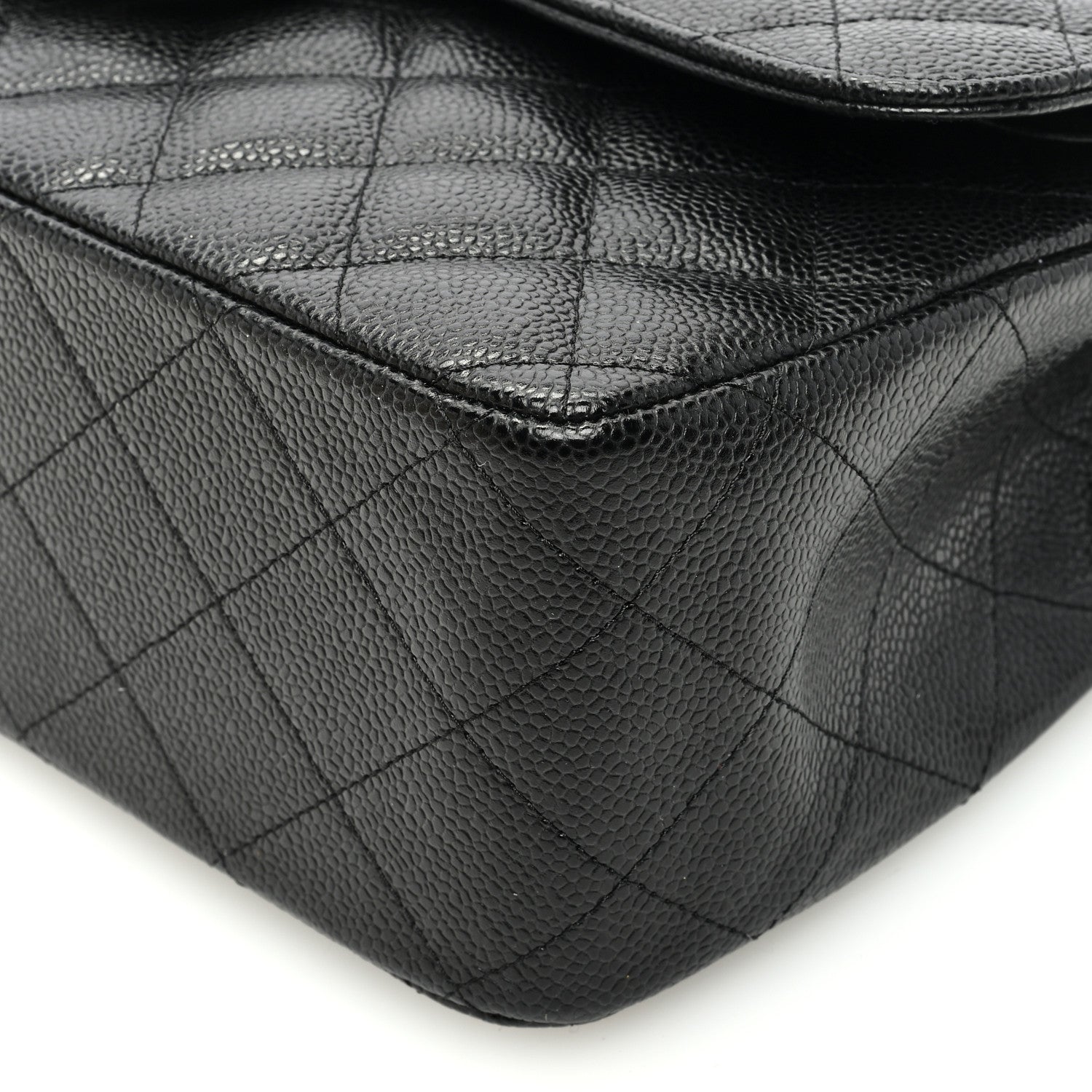 Chanel Caviar Quilted Jumbo Double Flap Black 9 of 9
