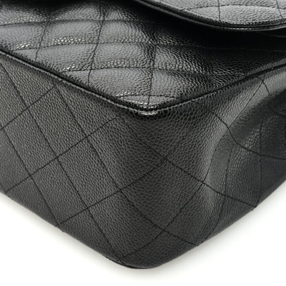 Chanel Caviar Quilted Jumbo Double Flap Black 9 of 9