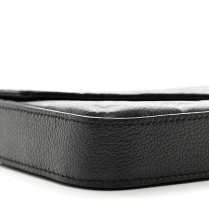 Louis Vuitton Empreinte Pochette Felicie Chain Wallet Black 9 of 11