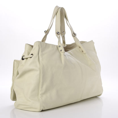 Chanel Caviar Stitched Pocket In The City Tote Ivory 3 of 7