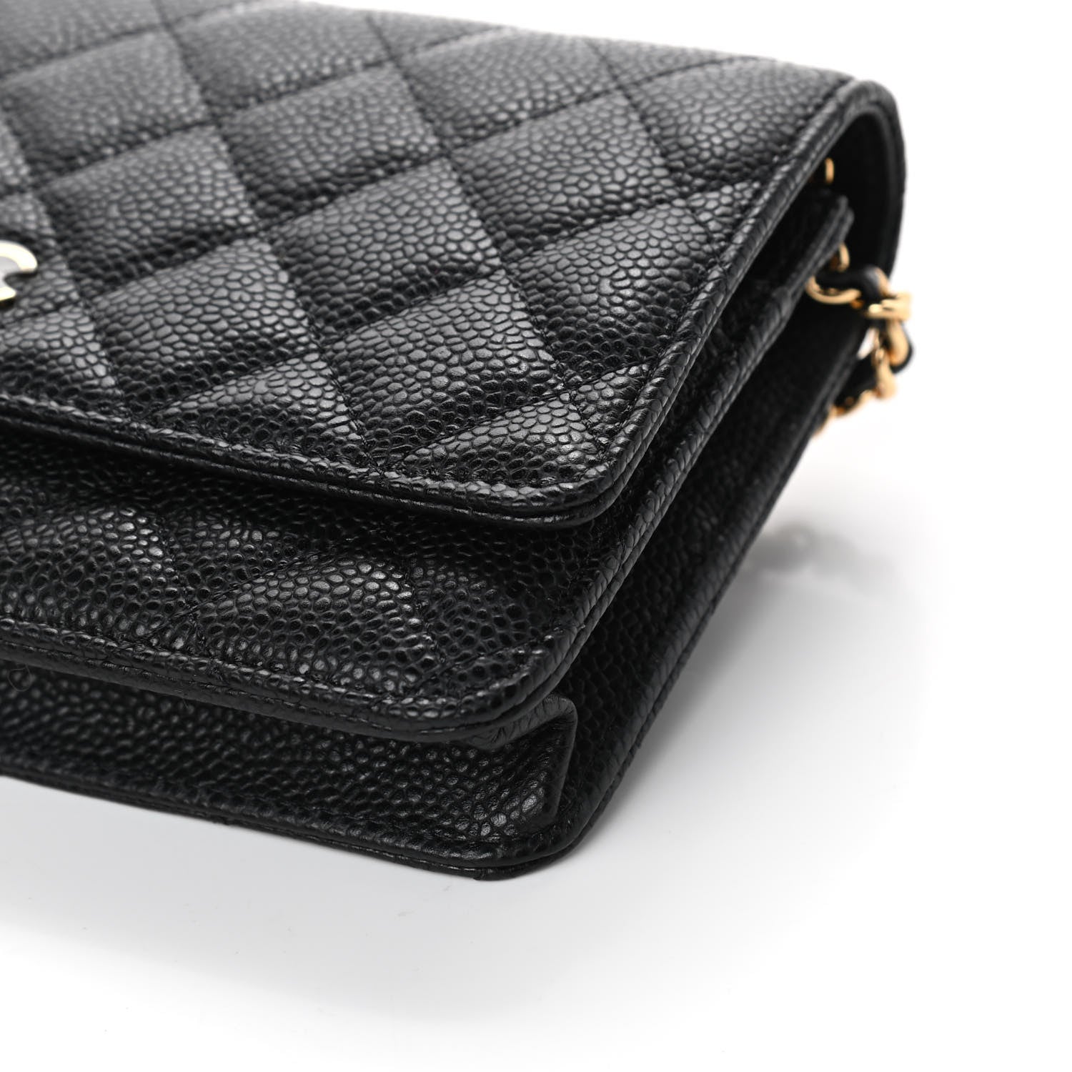 Chanel Caviar Quilted Wallet On Chain WOC Black 10 of 11
