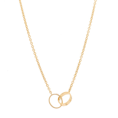 Cartier 18K Yellow Gold Interlocking LOVE Necklace 1 of 8