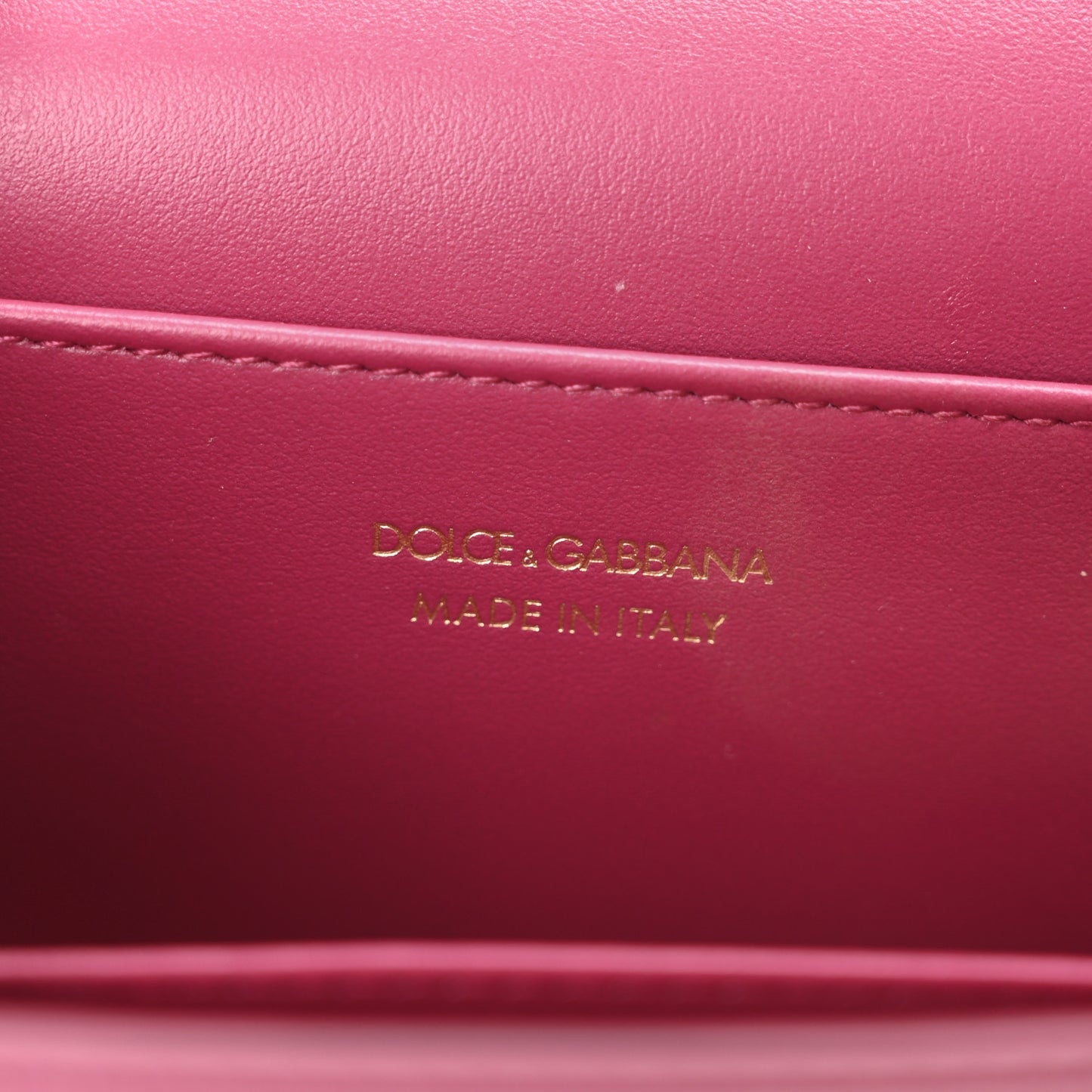 Patent DG Girls Phone Shoulder Bag Dark Pink