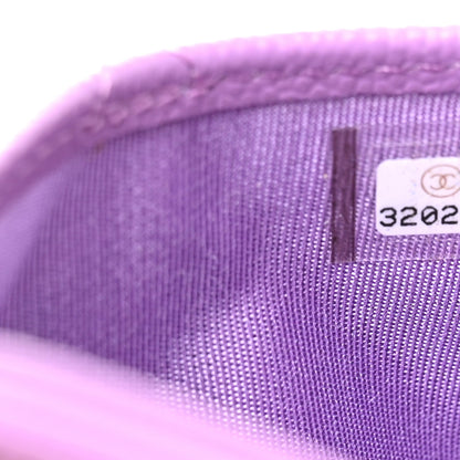 Chanel Caviar Quilted Card Holder Purple 8 of 9
