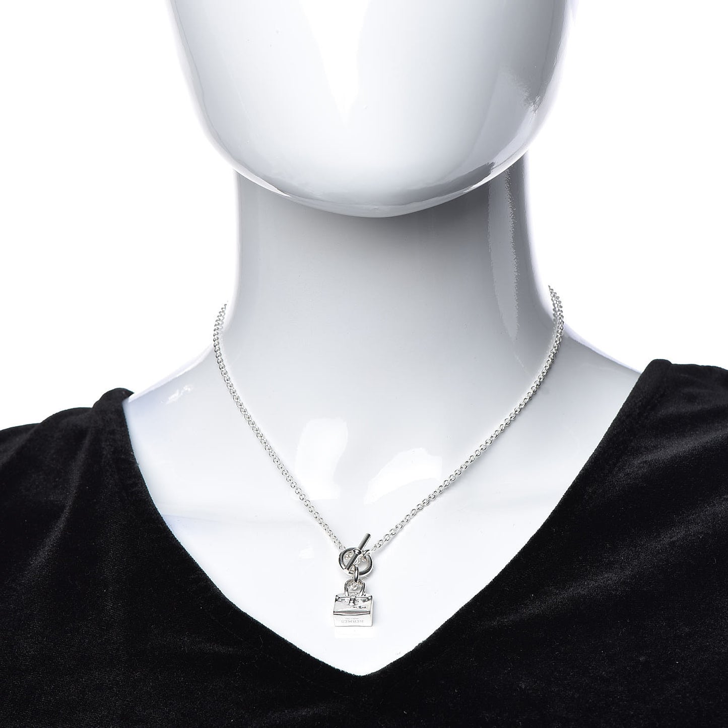 Sterling Silver Birkin Amulette Pendant Necklace