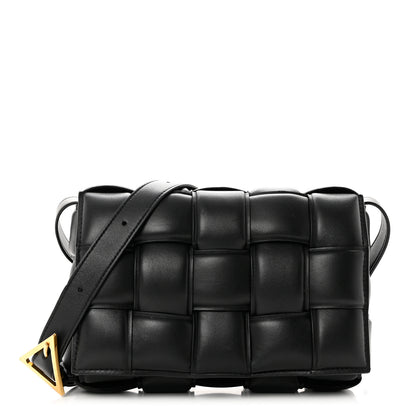 Bottega Veneta Nappa Maxi Intreccio Padded Cassette Crossbody Bag Black 1 of 9
