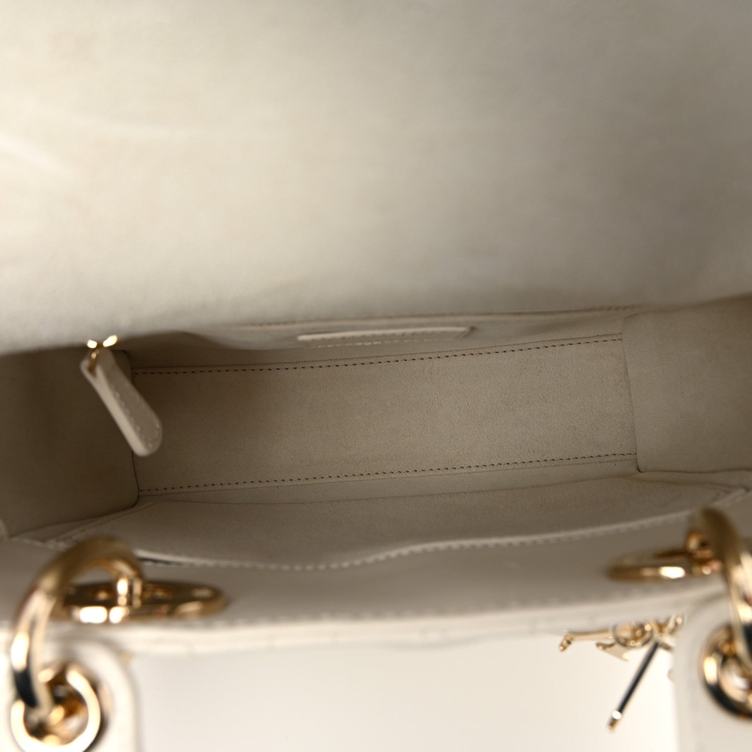 Christian Dior Lambskin Cannage Small My ABCDior Lady Dior White 5 of 9