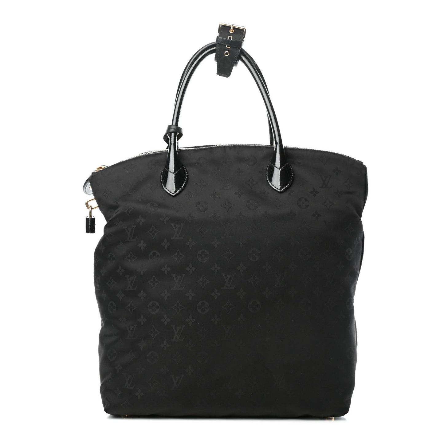 Monogram Nylon Desire Lockit Vertical MM Black
