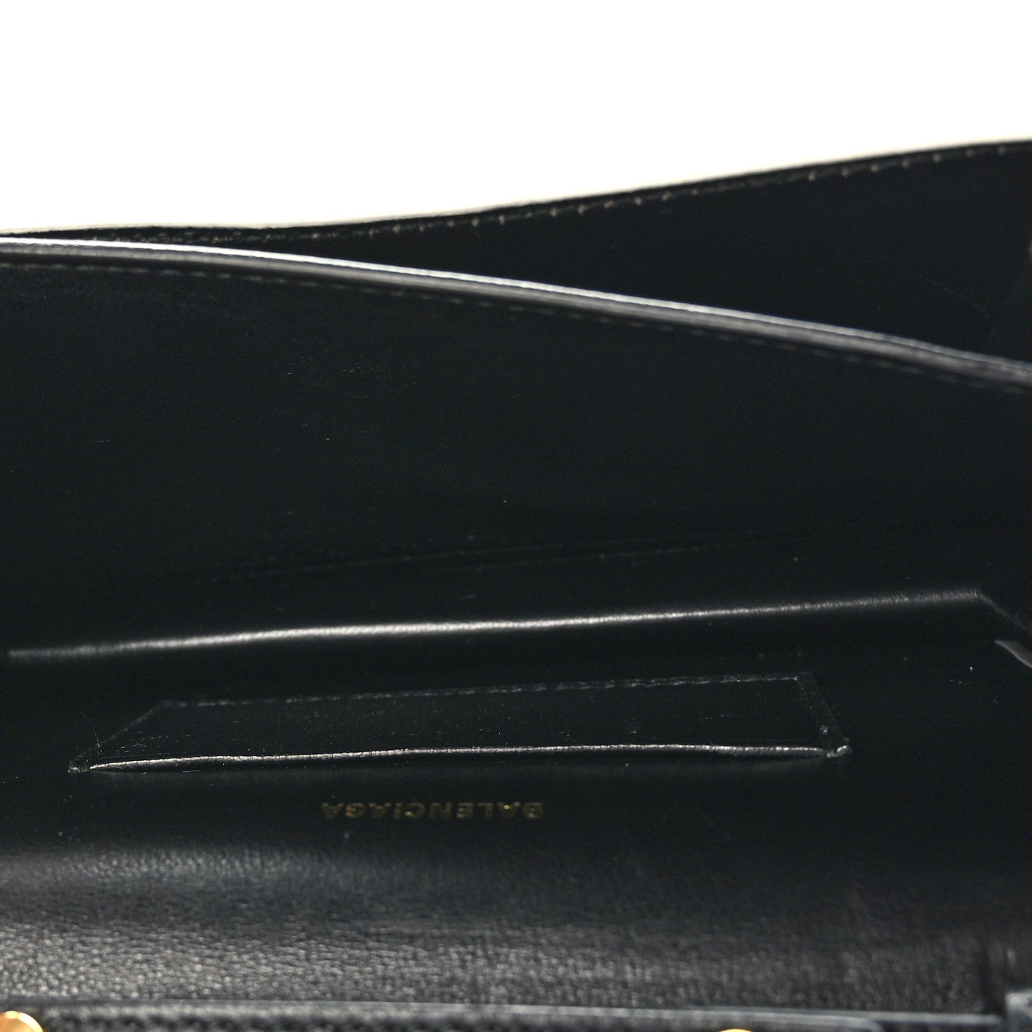 Balenciaga Patent Calfskin Lizard Embossed Sharp Crossbody Clutch White 5 of 9