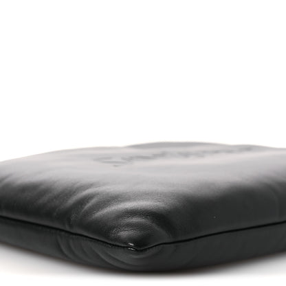 Saint Laurent Lambskin Large Puffy Pouch Black 9 of 12