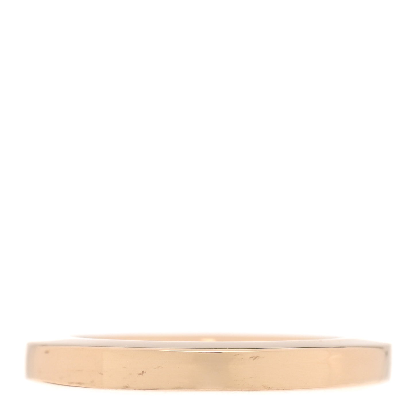 18K Rose Gold Diamond Lock Ring 55 7.25