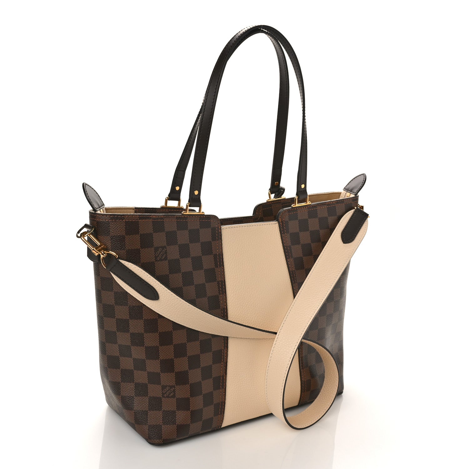 Louis Vuitton Damier Ebene Jersey Creme 3 of 9