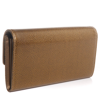 Chanel Caviar Large Gusset Flap Wallet Dark Gold 3 of 9