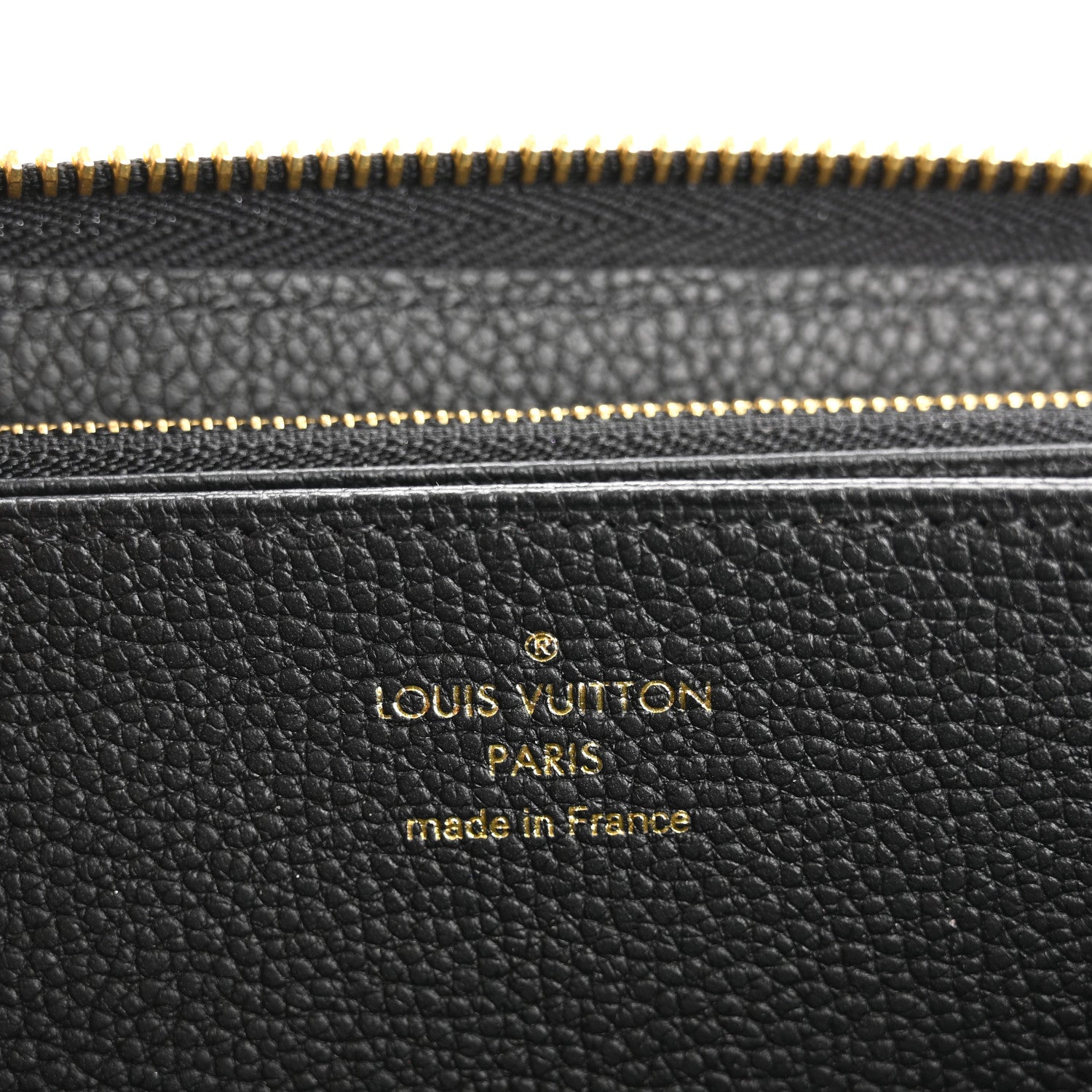 Louis Vuitton Empreinte Monogram Giant Zippy Wallet Black Beige 6 of 6
