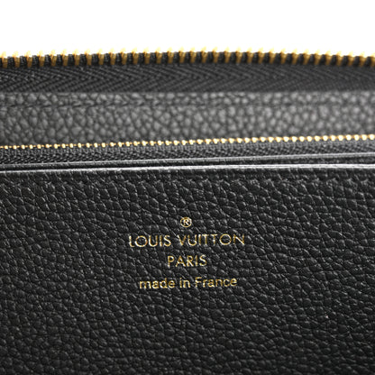 Louis Vuitton Empreinte Monogram Giant Zippy Wallet Black Beige 6 of 6