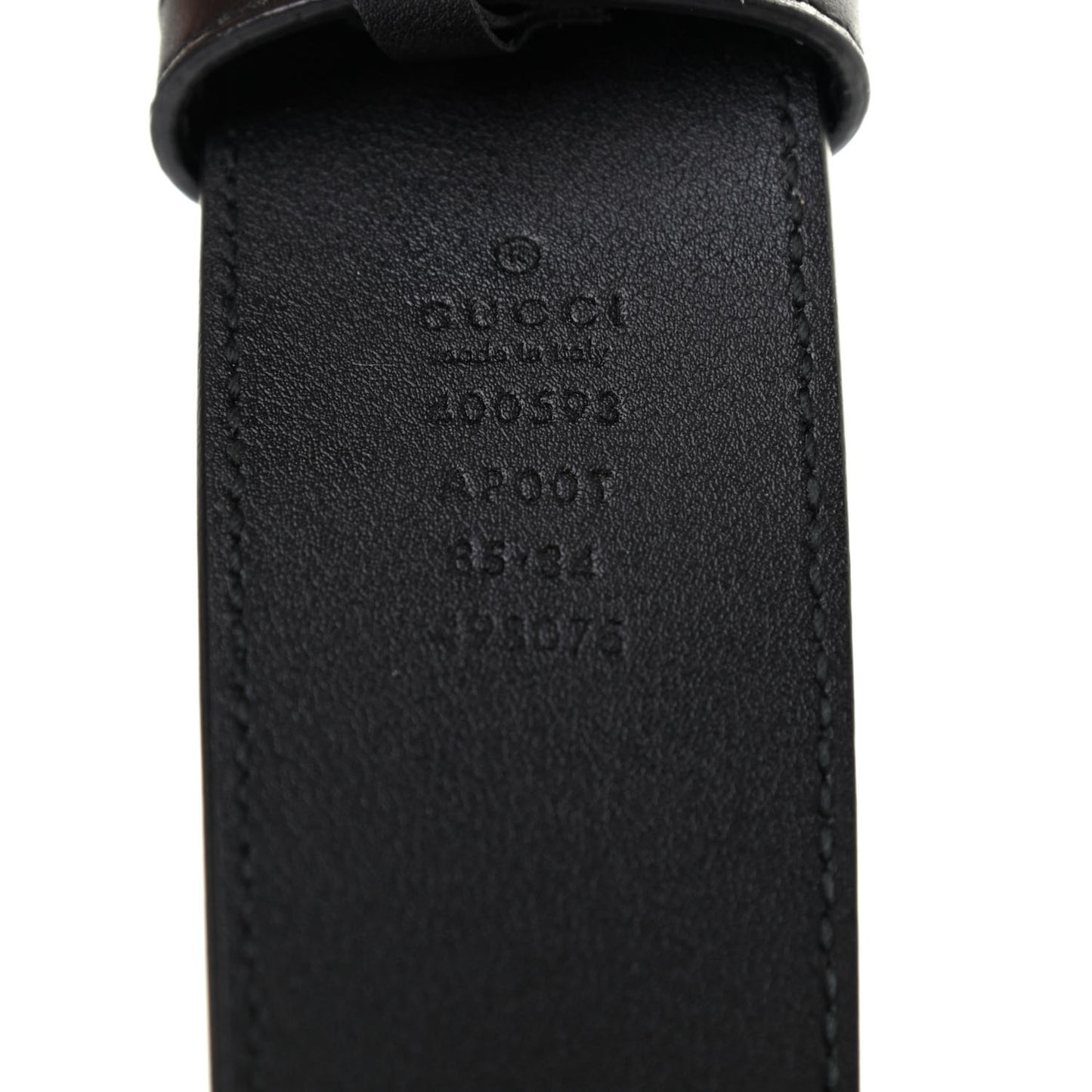 Calfskin Double G 40mm Belt 85 34 Black