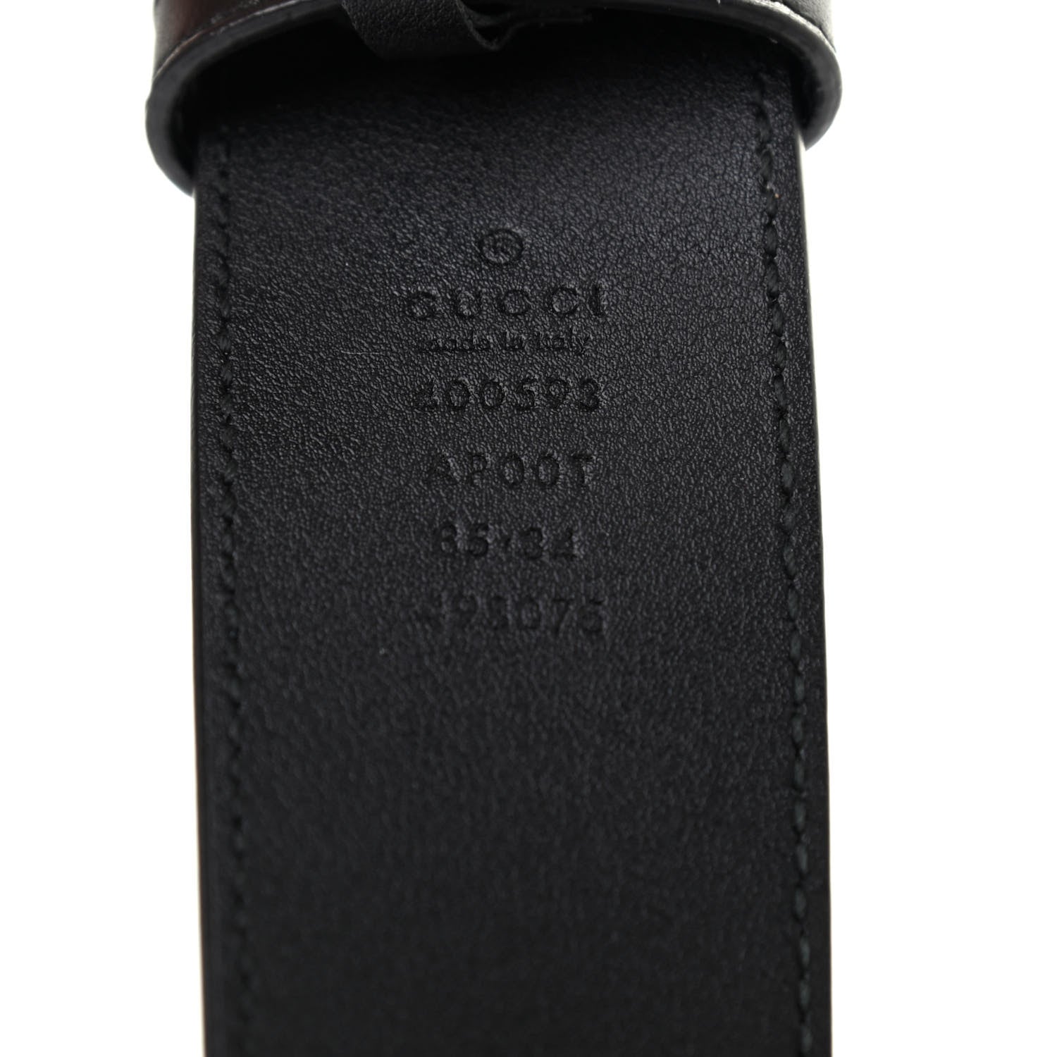 Gucci Calfskin Double G 40mm Belt 85 34 Black 3 of 8