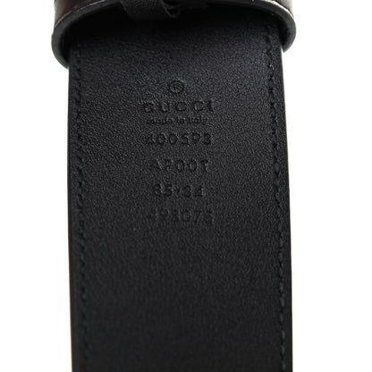 Gucci Calfskin Double G 40mm Belt 85 34 Black 3 of 8