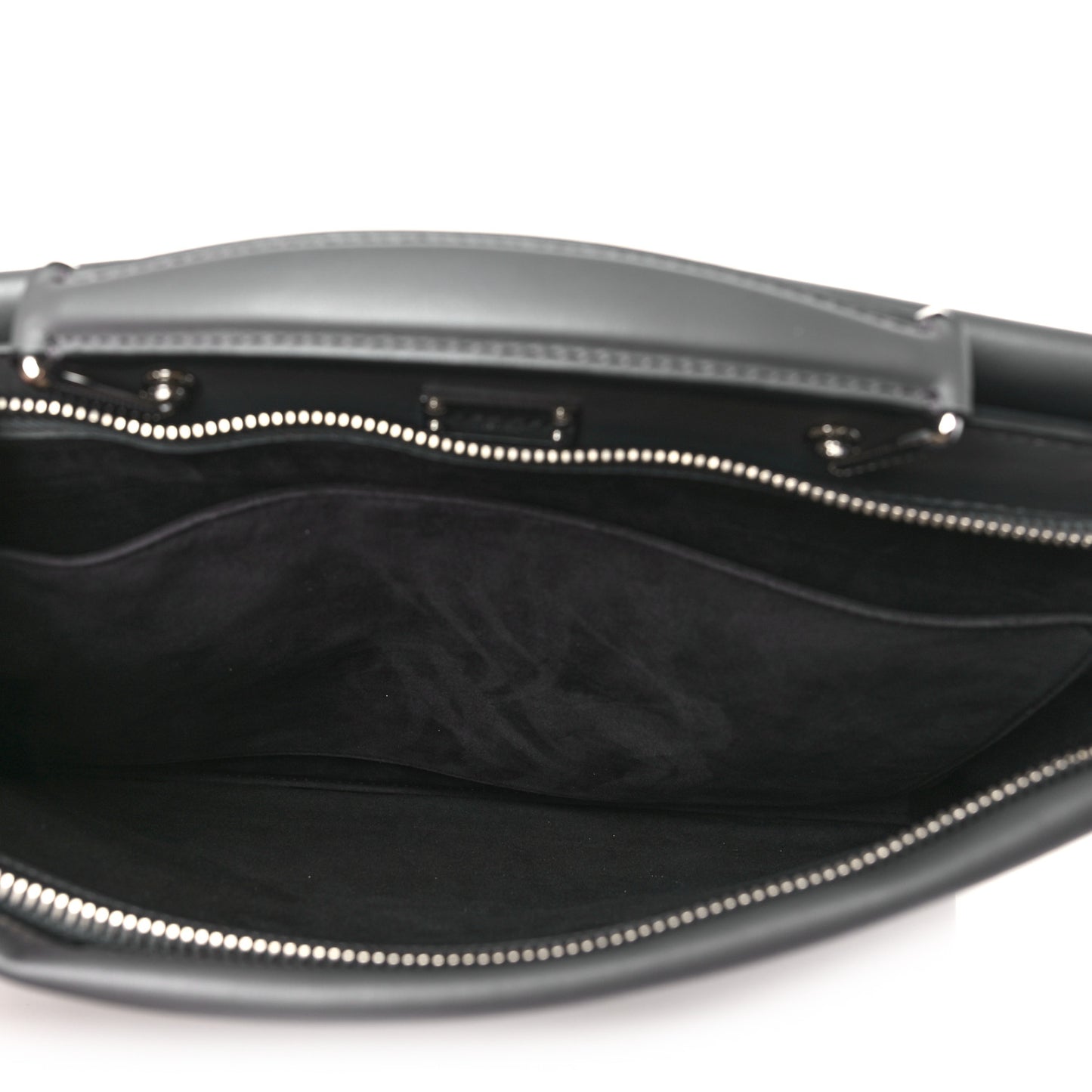 I Vitello Grace FF 1974 Embossed Large Peekaboo Iconic Fit Satchel Anthracite