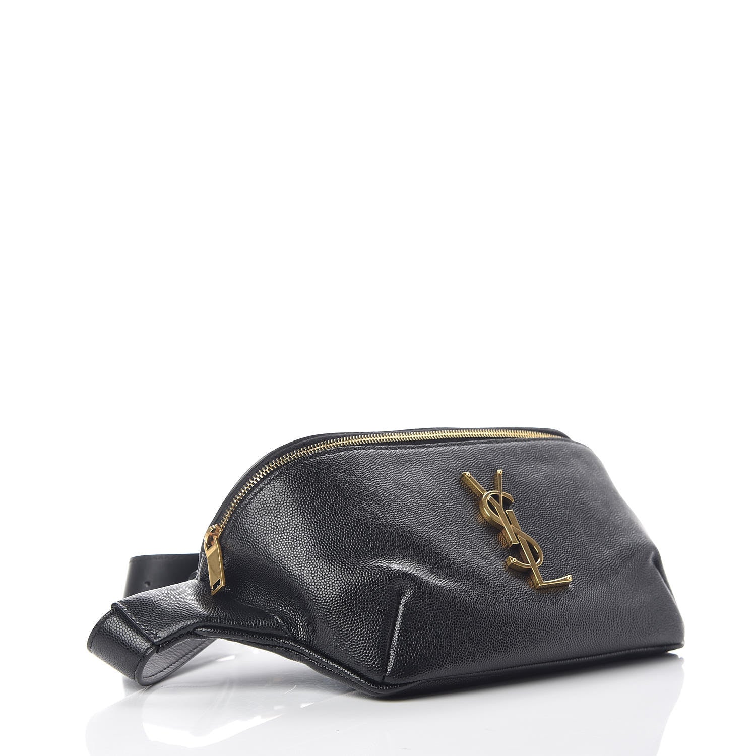 Saint Laurent Grain De Poudre Monogram Belt Bag Black 4 of 9