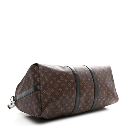Louis Vuitton Monogram Macassar Keepall Bandouliere 55 3 of 8